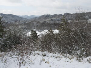 また真冬の天気に戻っています③。